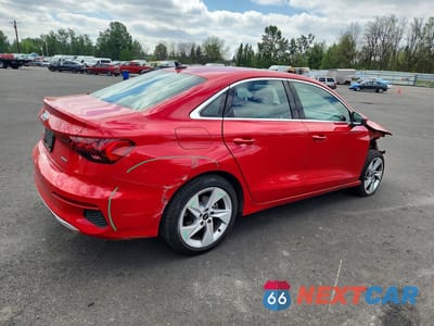 Trzecie zdjęcie samochodu z tyłu: 2023 AUDI A3 PREMIUM PLUS VIN:WAUHUDGYXPA069144 - miniatura