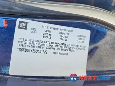 Zdjęcie 12 z 12 samochodu: 2005 CADILLAC DEVILLE VIN:1G6KD54Y25U101229 - miniatura