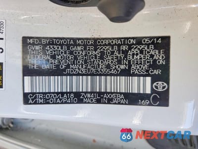 Zdjęcie 12 z 12 samochodu: 2014 TOYOTA PRIUS V FIVE VIN:JTDZN3EU7E3355467 - miniatura