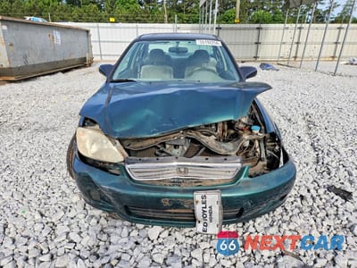 Piąte zdjęcie samochodu w środku: 2000 HONDA CIVIC LX VIN:1HGEJ6675YL027717 - miniatura