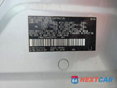 Zdjęcie 13 z 13 samochodu: 2006 TOYOTA RAV4 BASE VIN:JTMBD33V665039161 - miniatura