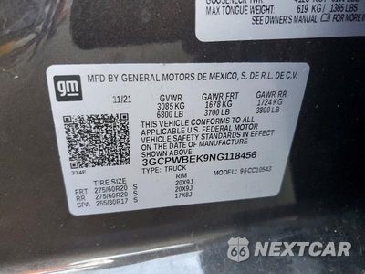 Zdjęcie 12 z 12 samochodu: 2022 CHEVROLET SILVERADO LTD C1500 CUSTOM VIN:3GCPWBEK9NG118456 - miniatura