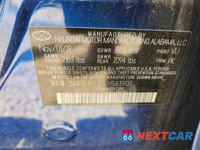 Zdjęcie 12 z 12 samochodu: 2020 HYUNDAI ELANTRA SEL VIN:5NPD84LF1LH563907 - miniatura