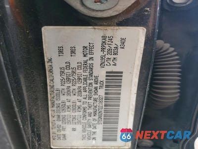 Zdjęcie 12 z 12 samochodu: 2002 TOYOTA TACOMA DOUBLE CAB PRERUNNER VIN:5TEGN92N72Z138327 - miniatura