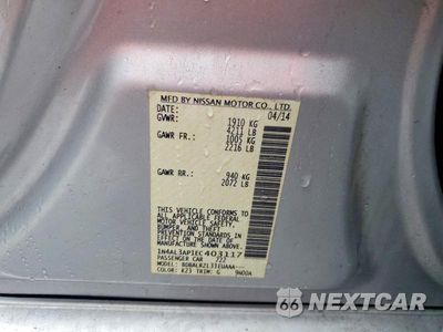 Zdjęcie 12 z 12 samochodu: 2014 NISSAN ALTIMA 2.5 VIN:1N4AL3AP1EC403117 - miniatura