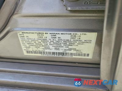 Zdjęcie 12 z 12 samochodu: 2006 NISSAN MAXIMA 3.5 SE VIN:1N4BA41E16C809950 - miniatura