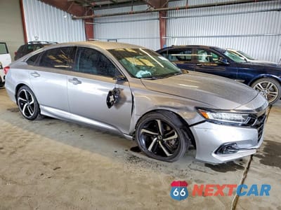 Czwarte zdjęcie samochodu z boku: 2021 HONDA ACCORD SPORT SE VIN:1HGCV1F46MA020060 - miniatura