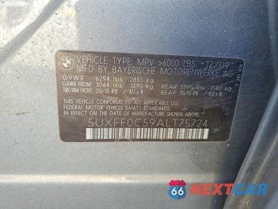 Zdjęcie 13 z 13 samochodu: 2010 BMW X5 XDRIVE35D VIN:5UXFF0C59ALT75724 - miniatura