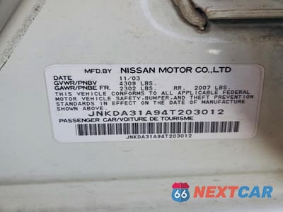 Zdjęcie 12 z 12 samochodu: 2004 INFINITI I35 VIN:JNKDA31A94T203012 - miniatura