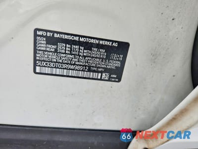 Zdjęcie 13 z 13 samochodu: 2024 BMW X4 XDRIVE30I VIN:5UX33DT03R9W98912 - miniatura
