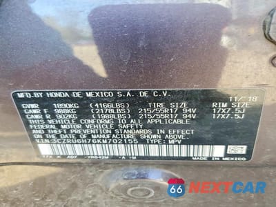 Zdjęcie 14 z 14 samochodu: 2019 HONDA HR-V EXL VIN:3CZRU6H76KM702155 - miniatura
