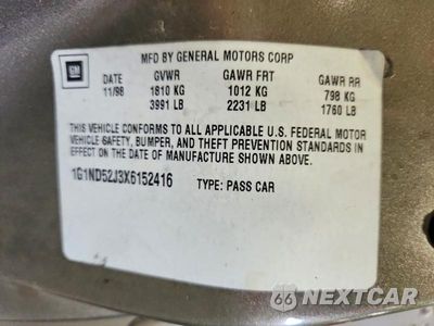 Zdjęcie 12 z 12 samochodu: 1999 CHEVROLET MALIBU VIN:1G1ND52J3X6152416 - miniatura