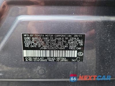 Zdjęcie 12 z 12 samochodu: 2012 LEXUS ES 350 VIN:JTHBK1EG3C2474840 - miniatura
