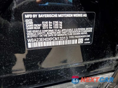 Zdjęcie 13 z 13 samochodu: 2023 BMW 740 I VIN:WBA23EH0XPCN13313 - miniatura