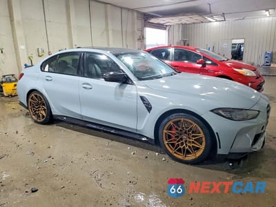 Czwarte zdjęcie samochodu z boku: 2022 BMW M3 COMPETITION VIN:WBS33AY09NFL65580 - miniatura