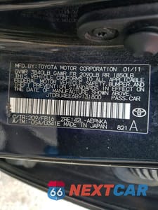Zdjęcie 12 z 12 samochodu: 2011 TOYOTA COROLLA LE VIN:JTDBU4EE6B9131800 - miniatura