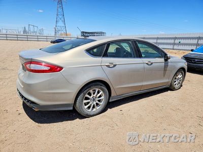 Trzecie zdjęcie samochodu z tyłu: 2015 FORD FUSION S VIN:3FA6P0G75FR213856 - miniatura