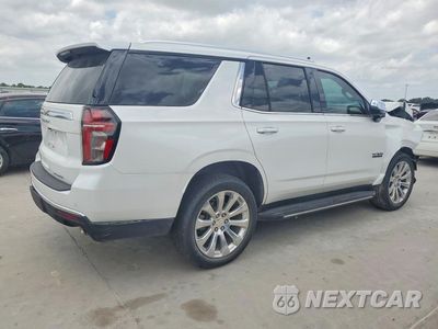 Trzecie zdjęcie samochodu z tyłu: 2023 CHEVROLET TAHOE C1500 PREMIER VIN:1GNSCSKD5PR459503 - miniatura