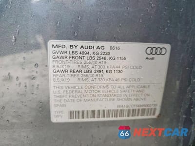 Zdjęcie 12 z 12 samochodu: 2017 AUDI Q3 PRESTIGE VIN:WA1GCCFS6HR002739 - miniatura