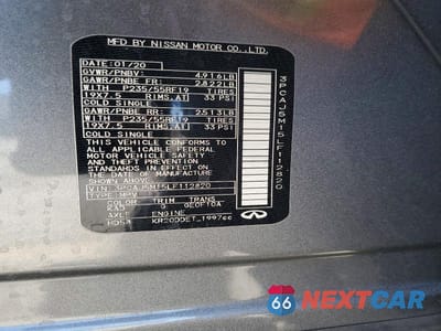 Zdjęcie 13 z 13 samochodu: 2020 INFINITI QX50 ESSENTIAL VIN:3PCAJ5M15LF112820 - miniatura
