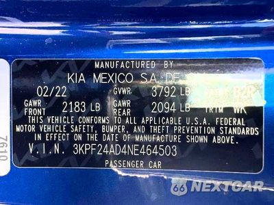 Zdjęcie 15 z 15 samochodu: 2022 KIA FORTE LXS VIN:3KPF24AD4NE464503 - miniatura