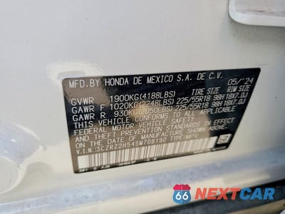 Zdjęcie 13 z 13 samochodu: 2025 HONDA HR-V SPORT VIN:3CZRZ2H54SM708190 - miniatura
