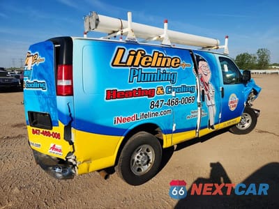Trzecie zdjęcie samochodu z tyłu: 2017 CHEVROLET EXPRESS G2500 VIN:1GCWGAFF5H1169735 - miniatura
