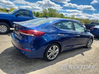 Trzecie zdjęcie samochodu z tyłu: 2017 HYUNDAI ELANTRA LIMITED VIN:5NPD84LF8HH004829 - miniatura