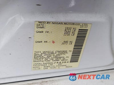 Zdjęcie 12 z 12 samochodu: 2014 NISSAN ALTIMA 2.5 SV VIN:1N4AL3AP0EN244384 - miniatura