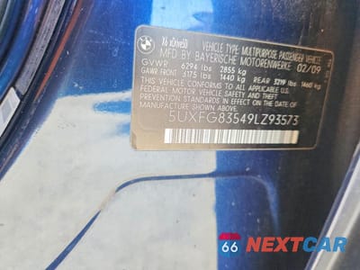 Zdjęcie 12 z 12 samochodu: 2009 BMW X6 VIN:5UXFG83549LZ93573 - miniatura