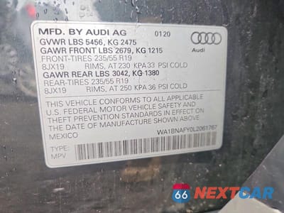 Zdjęcie 13 z 13 samochodu: 2020 AUDI Q5 PREMIUM PLUS VIN:WA1BNAFY0L2061767 - miniatura