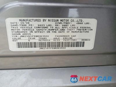 Zdjęcie 12 z 12 samochodu: 2009 INFINITI G37 SEDAN X VIN:JNKCV61F59M363502 - miniatura