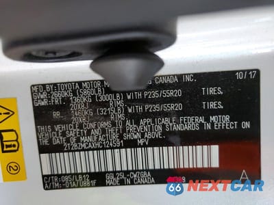 Zdjęcie 12 z 12 samochodu: 2017 LEXUS RX 350 BASE VIN:2T2BZMCAXHC124591 - miniatura