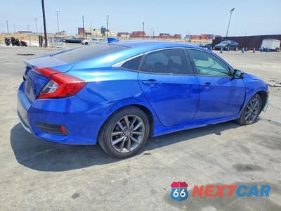 Trzecie zdjęcie samochodu z tyłu: 2020 HONDA CIVIC EXL VIN:19XFC1F72LE221316 - miniatura