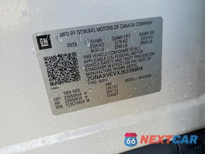 Zdjęcie 13 z 13 samochodu: 2018 CHEVROLET EQUINOX PREMIER VIN:2GNAXVEVXJ6339804 - miniatura