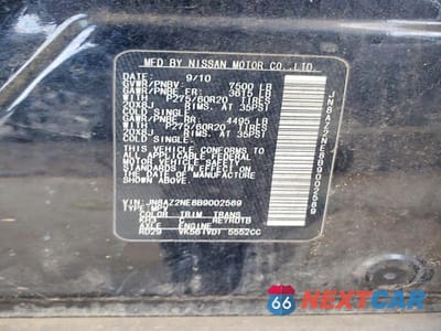 Zdjęcie 12 z 12 samochodu: 2011 INFINITI QX56 BASE VIN:JN8AZ2NE8B9002589 - miniatura