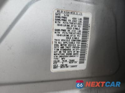 Zdjęcie 13 z 13 samochodu: 2008 NISSAN ROGUE S VIN:JN8AS58V18W404112 - miniatura
