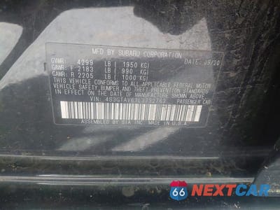 Zdjęcie 10 z 10 samochodu: 2020 SUBARU IMPREZA PREMIUM VIN:4S3GTAV61L3732763 - miniatura