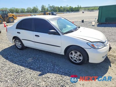 Czwarte zdjęcie samochodu z boku: 2004 HONDA CIVIC DX VP VIN:2HGES16384H626776 - miniatura