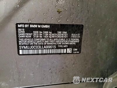 Zdjęcie 13 z 13 samochodu: 2020 BMW X4 M COMPETITION VIN:5YMUJ0C03LLA99615 - miniatura