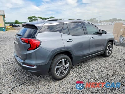 Trzecie zdjęcie samochodu z tyłu: 2021 GMC TERRAIN SLT VIN:3GKALVEV0ML344373 - miniatura