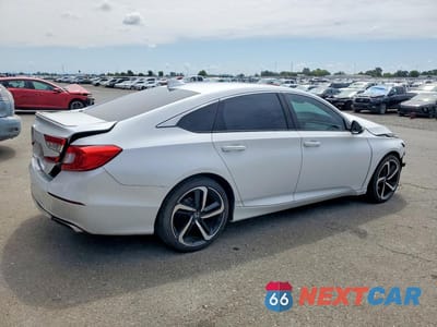 Trzecie zdjęcie samochodu z tyłu: 2020 HONDA ACCORD SPORT VIN:1HGCV1F39LA056816 - miniatura