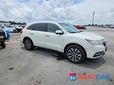 Czwarte zdjęcie samochodu z boku: 2015 ACURA MDX TECHNOLOGY VIN:5FRYD4H43FB014506 - miniatura