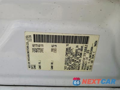 Zdjęcie 12 z 12 samochodu: 2017 NISSAN MAXIMA 3.5 SV VIN:1N4AA6AP5HC393882 - miniatura