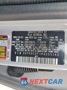 Zdjęcie 13 z 13 samochodu: 2024 KIA SPORTAGE X LINE VIN:5XYK6CDF1RG205163 - miniatura