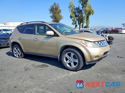 Czwarte zdjęcie samochodu z boku: 2004 NISSAN MURANO SL VIN:JN8AZ08T84W218428 - miniatura