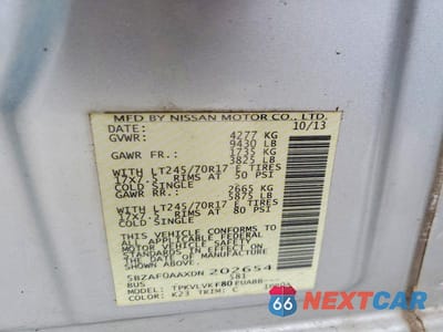 Zdjęcie 12 z 12 samochodu: 2013 NISSAN NV 3500 HD S VIN:5BZAF0AAXDN202654 - miniatura