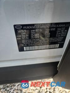 Zdjęcie 13 z 13 samochodu: 2020 HYUNDAI SANTA FE SEL VIN:5NMS33AD3LH141782 - miniatura