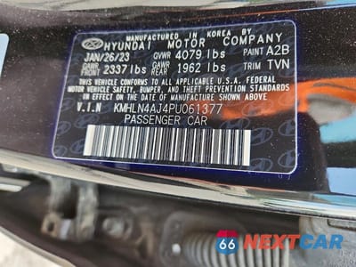 Zdjęcie 12 z 12 samochodu: 2023 HYUNDAI ELANTRA LIMITED VIN:KMHLN4AJ4PU061377 - miniatura