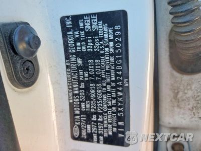 Zdjęcie 13 z 13 samochodu: 2011 KIA SORENTO SX VIN:5XYKW4A24BG150298 - miniatura